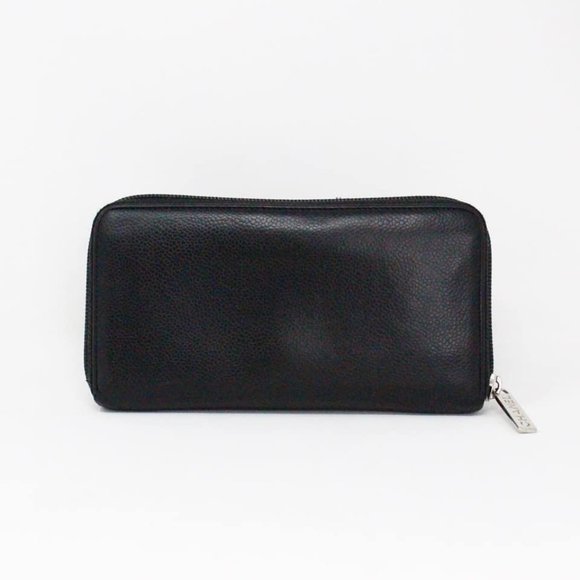 CHANEL #MCA189 Black Leather Timeless CC Zip Around Wallet - Picture 3 of 9